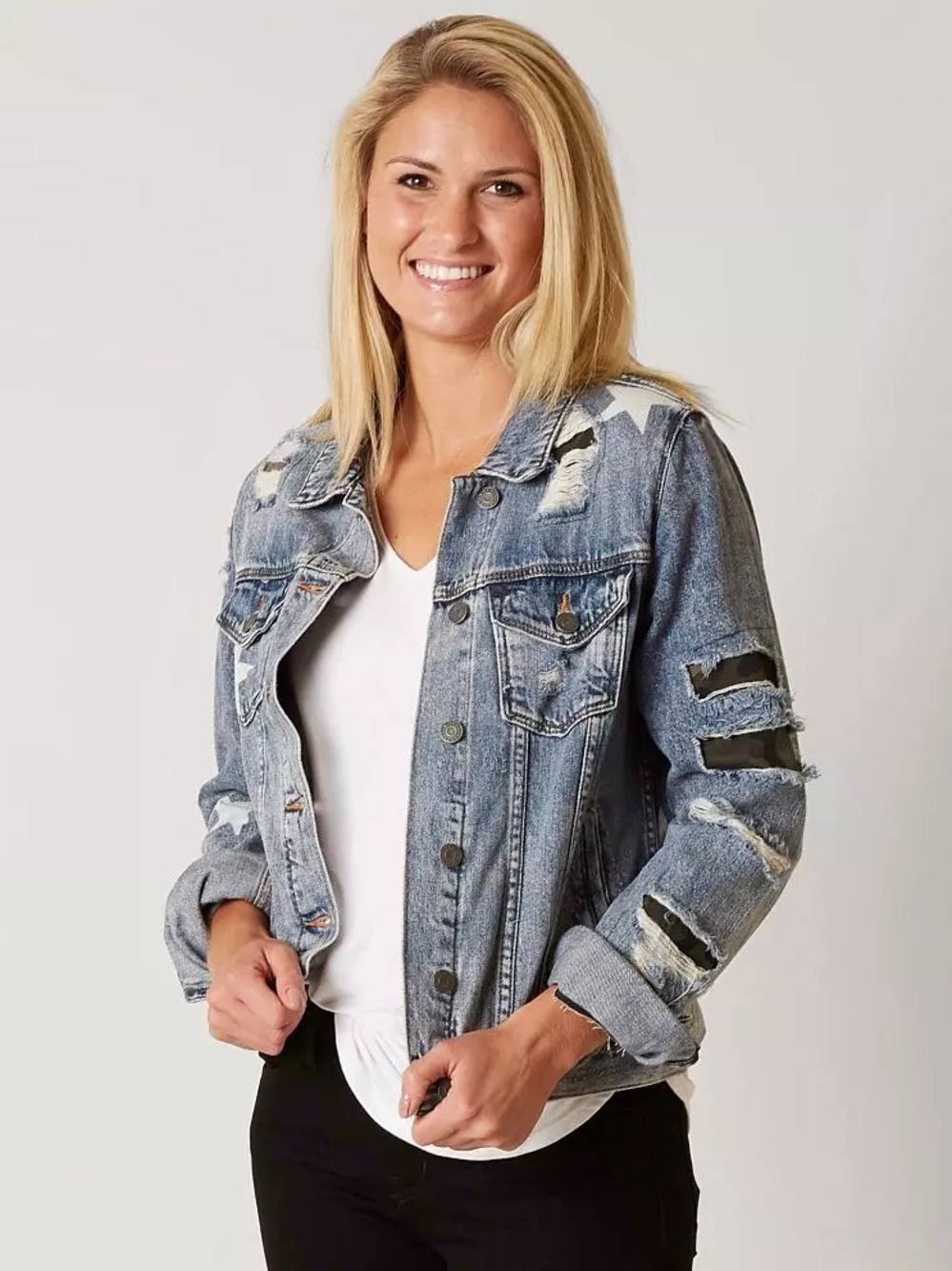 Miss Me Star Denim Jacket